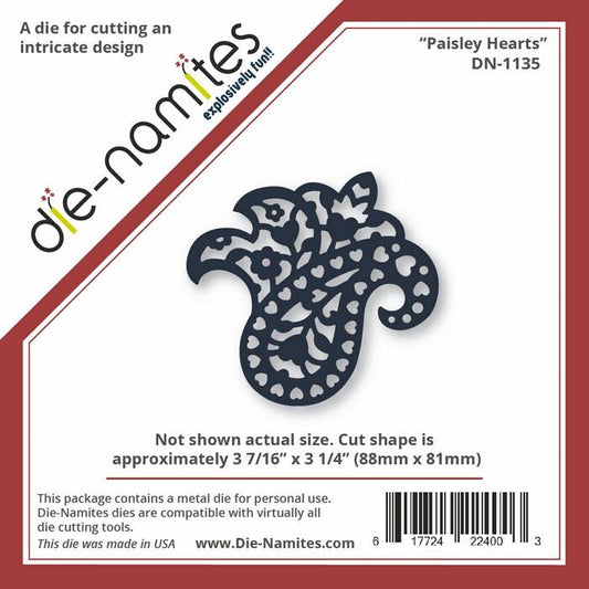 Die-Namites - Paisley Hearts