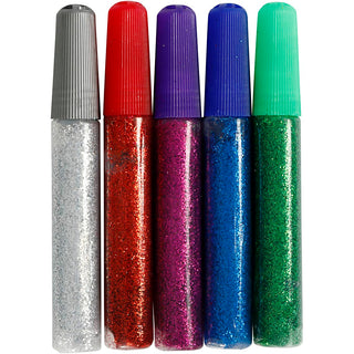 Creativ Glitter Glue Pens 5pk - Brights