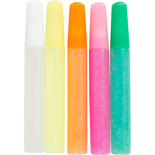 Creativ Glitter Glue Pens 5pk - Pastels