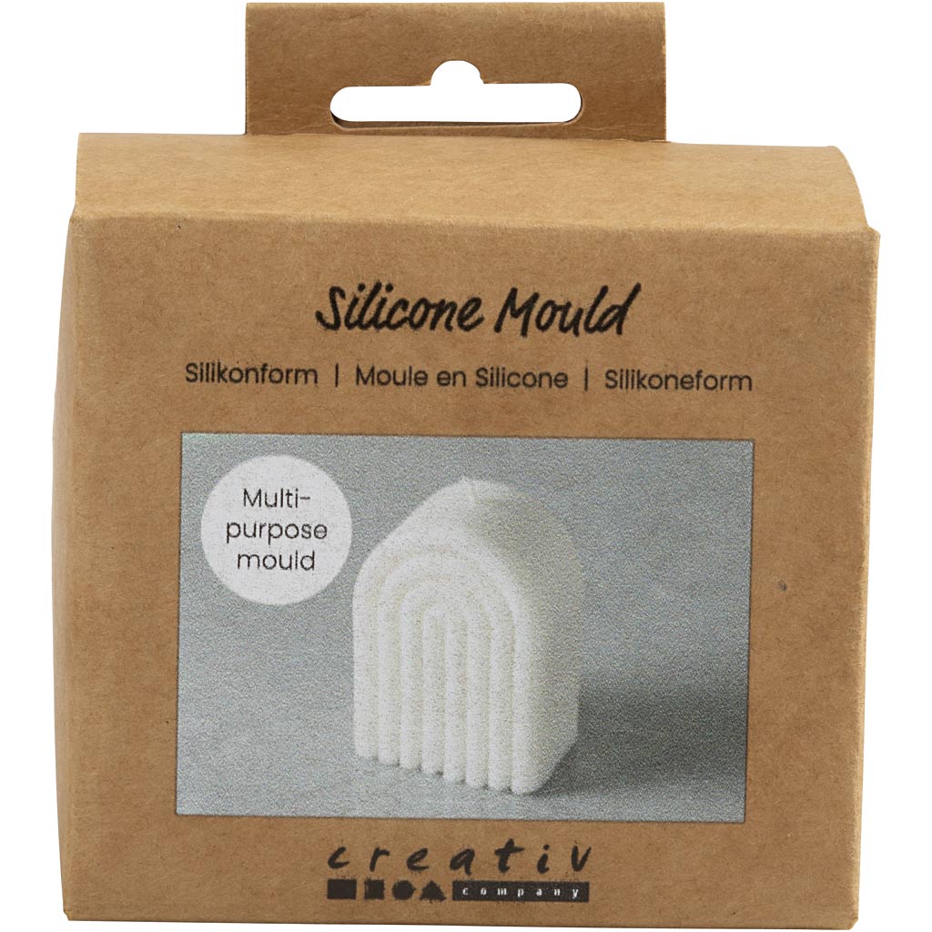 Silicone Mould, Arch, H: 8 cm, dia. 4 cm, W: 5,5 cm, 1 pc/ 1 pack
