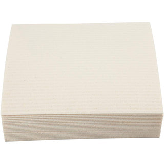 Sponge Cloth, size 17x19,5 cm, off-white, 20 pc/ 1 pack