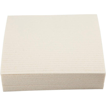 Sponge Cloth, size 17x19,5 cm, off-white, 20 pc/ 1 pack