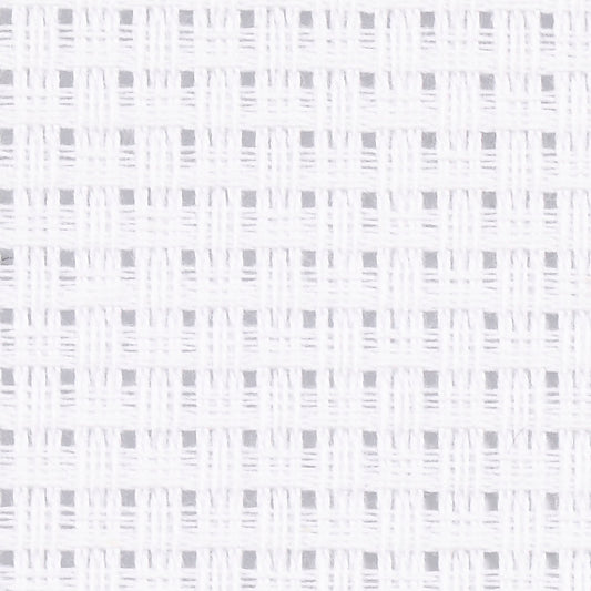 Aida Fabric, size 50x50 cm, 24 squares per 10 cm , white, 1 pc