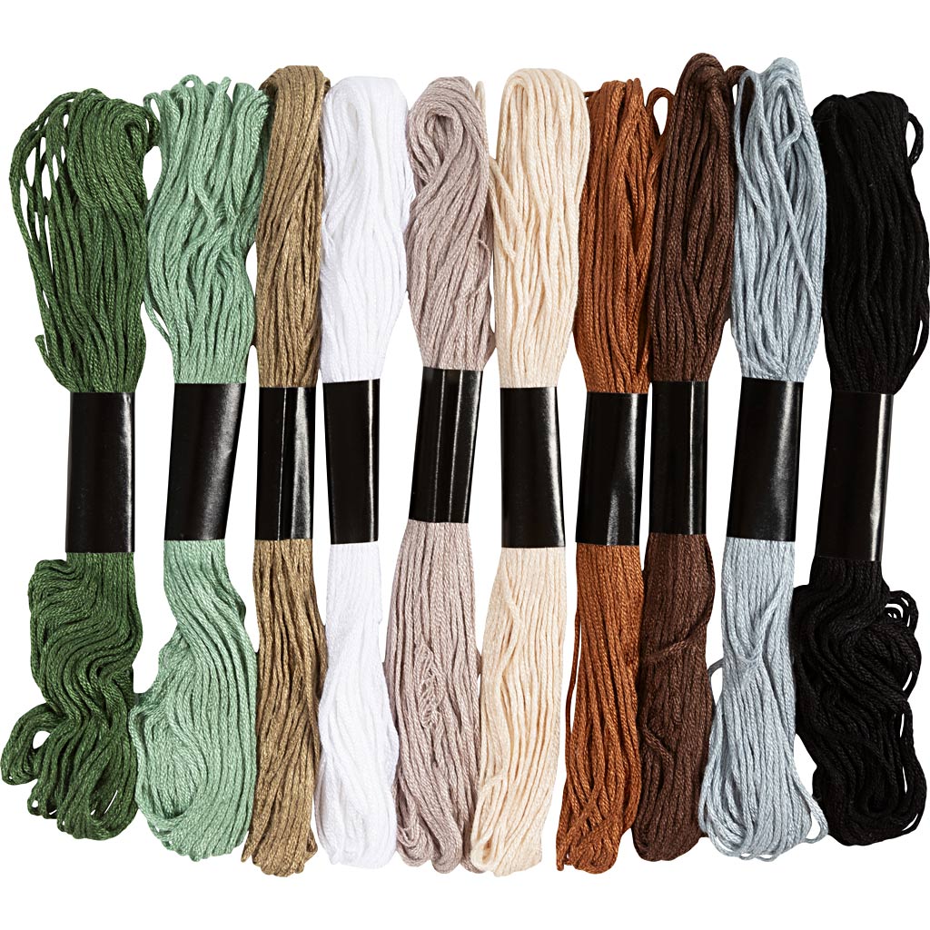 Embroidery Thread, thickness 1 mm, 10x8m pack