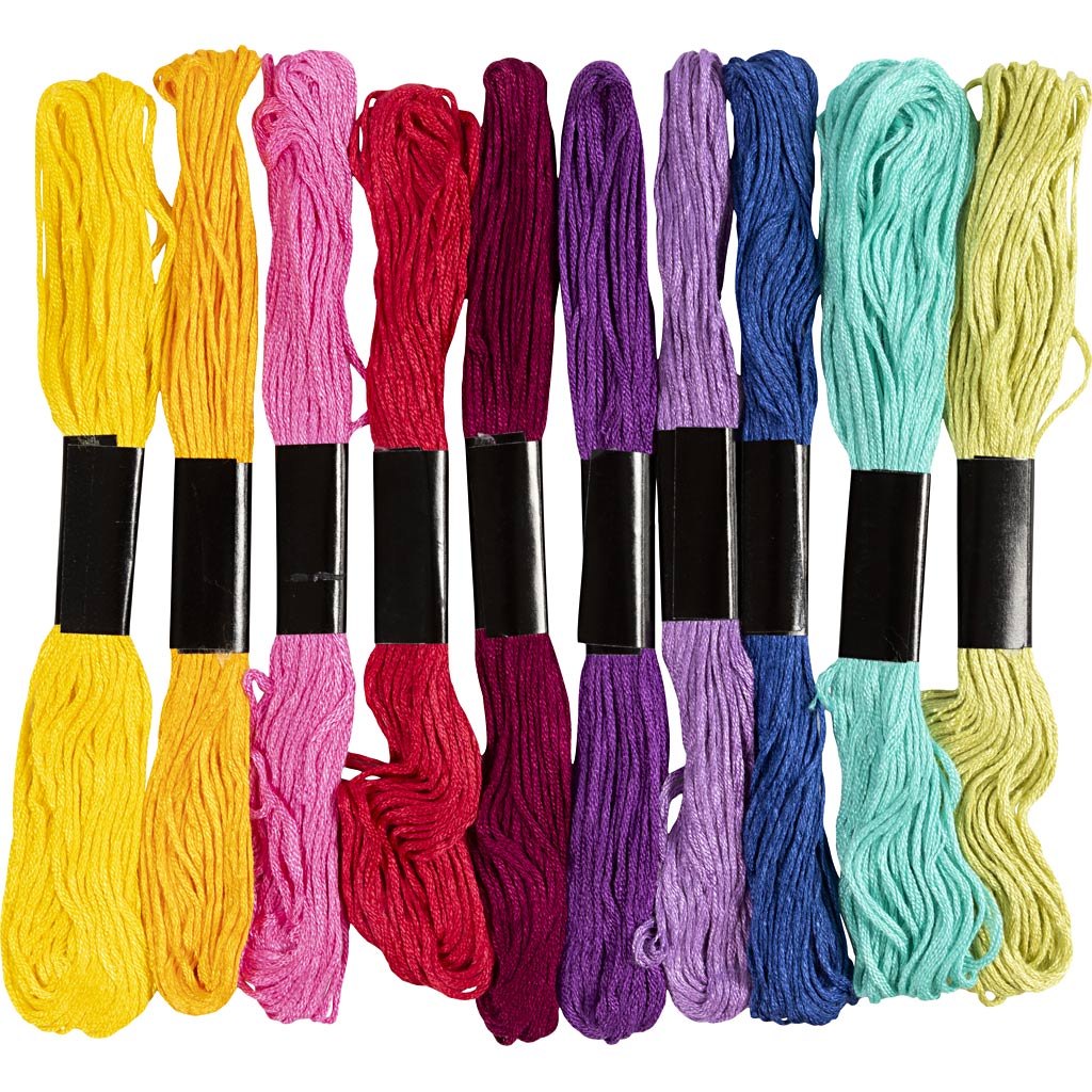 Embroidery Thread, thickness 1 mm, 10x8m pack
