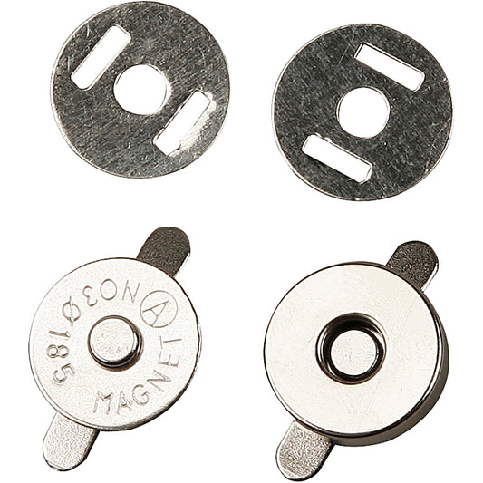 Magnetic Clasp, dia. 18 mm, 4 pc/ 1 pack