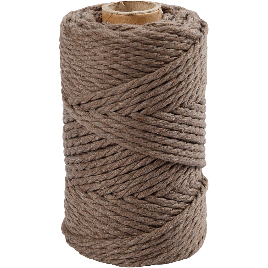 Creativ Macrame Cord, L: 55 M, dia. 4 mm
