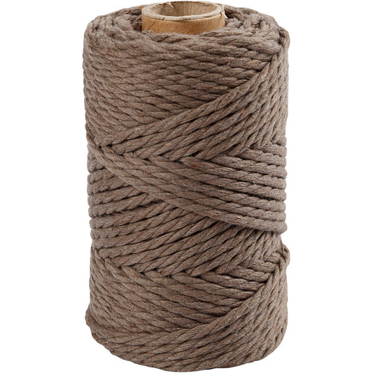Creativ Macrame Cord, L: 55 M, dia. 4 mm