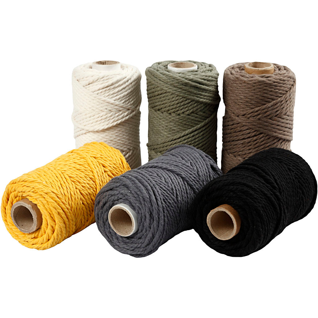 Creativ Macrame Cord, L: 55 M, dia. 4 mm