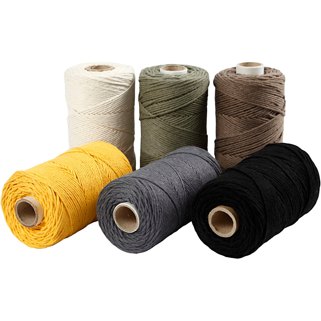 Creativ Macrame Cord, L: 198 M, dia. 2 mm