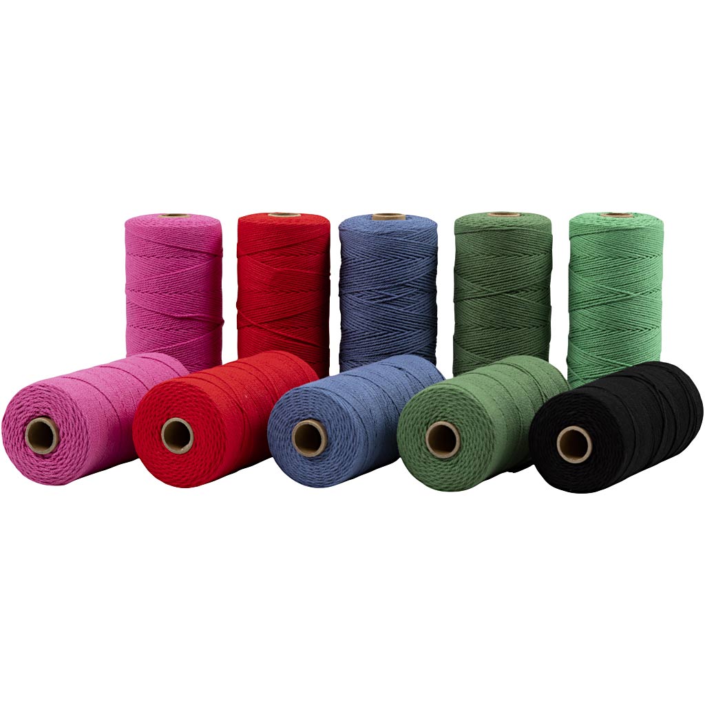 Creativ Macrame Cord, L: 315 M, thickness 1 mm, Thin quality 12/12