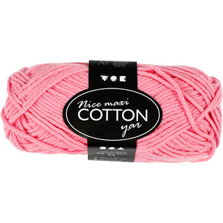Creative Cotton Yarn, no. 8/8, L: 80-85 M, maxi, 50 g Balls - Various Colours