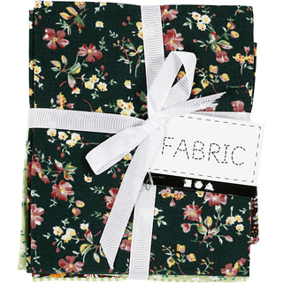 Patchwork Fabric, size 45x55 cm, 100 g, green, 4 pc/ 1 bundle