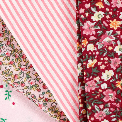 Patchwork Fabric, size 45x55 cm, 100 g, assorted colours, 48 bundle/ 1 pack