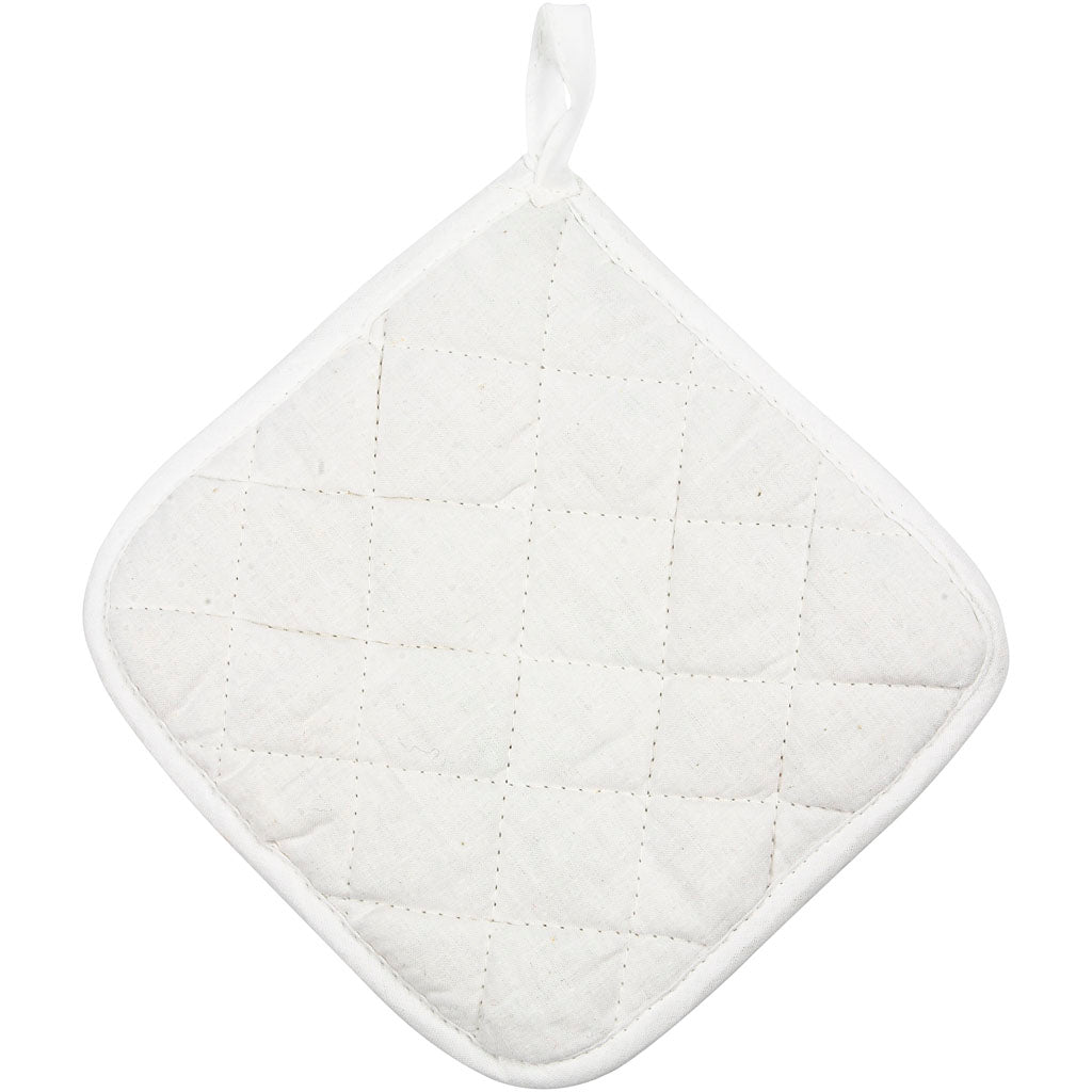 Pot Holders, size 20x20 cm, 145 g, white, 4 pc/ 1 pack