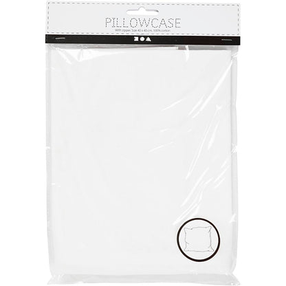 Pillowcase, size 40x40 cm, 145 g, white