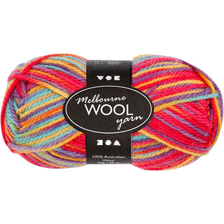 Melbourne Wool Yarn, L: 92 M, 50g Balls
