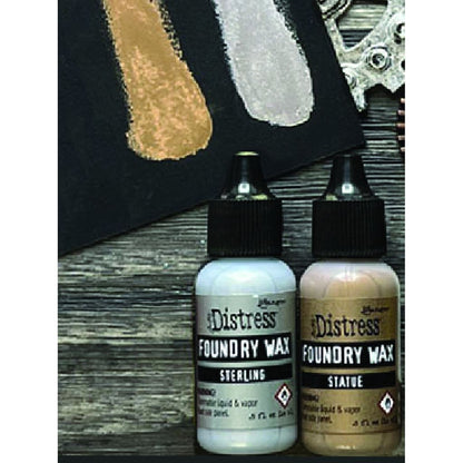 Tim Holtz Distress Foundry Wax Kit - Sterling/Statue