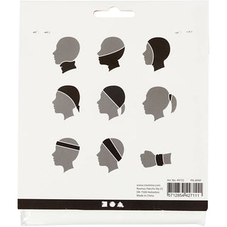 Neck warmer, size 49x25 cm, off-white, 1 pc