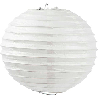 Rice paper lamp, Round, dia. 20 cm, white, 1 pc