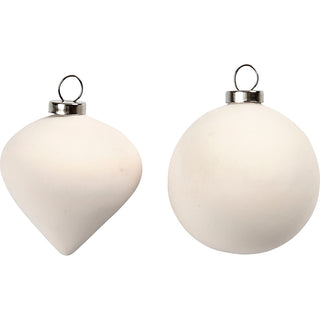 Bauble Ornaments, H: 5 cm, 12 pc/ 1 pack