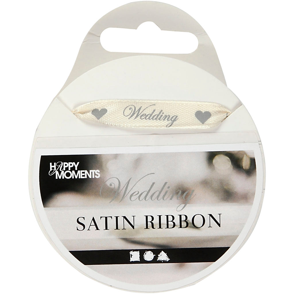 Satin Ribbon, W: 10 mm x 8m roll