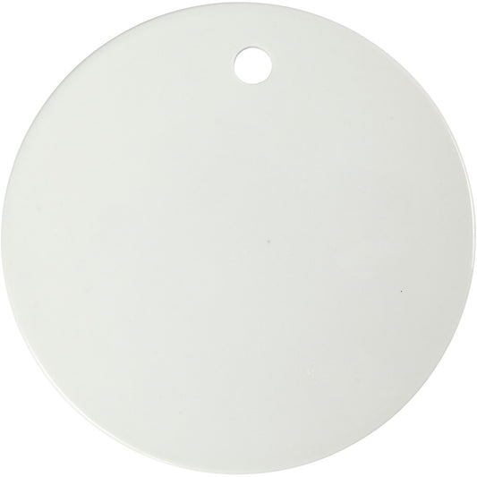 Ceramic Plate, dia. 15 cm, thickness 0,5 cm, white, 1 pc