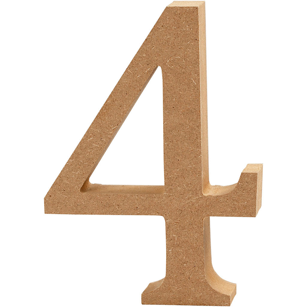 Wooden Numbers 13cm