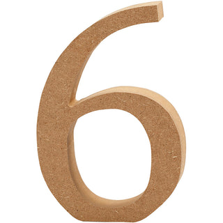 Wooden Numbers 13cm