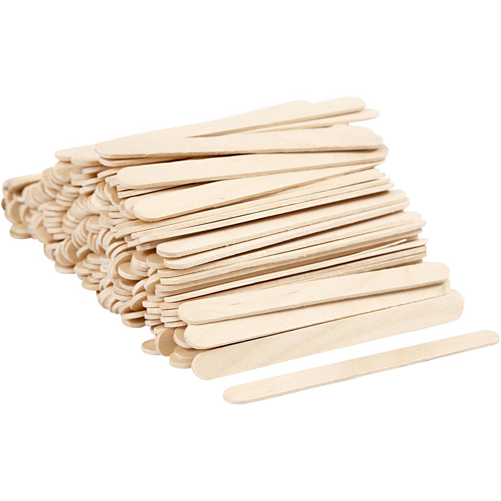 Ice lolly sticks, Natural - Various Sizes