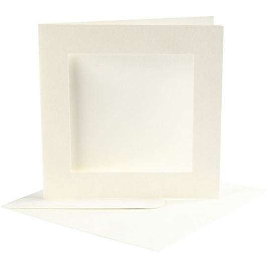Window Card 12.5x12.5cm x10 Off-white