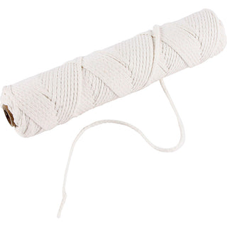 Candle Wick for stearin, Suitable for moulded candles with a diameter of 50–70 mm, 100 g, 80 m/ 1 roll