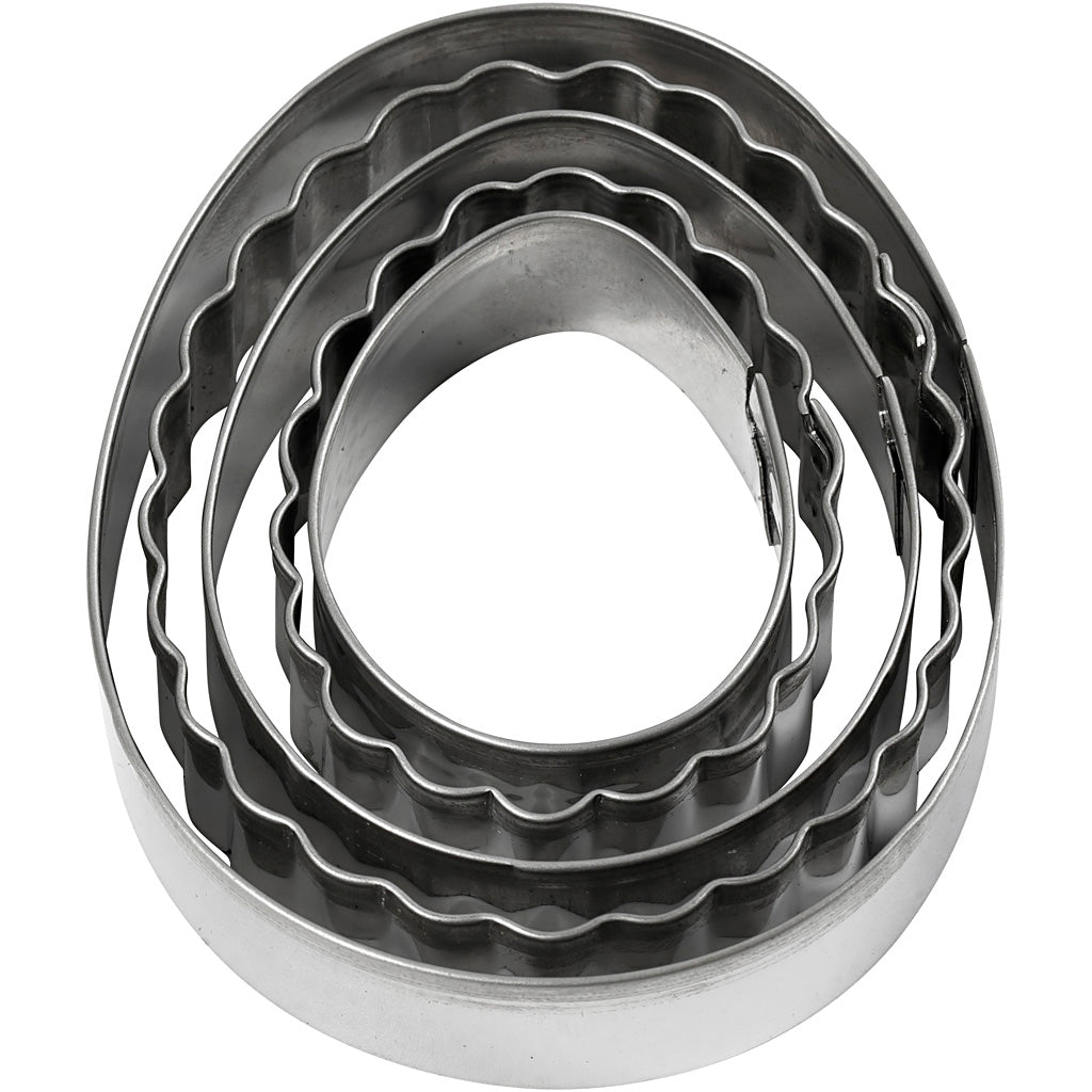 Cookie cutters, egg, size 8 cm, 5 pc/ 1 pack