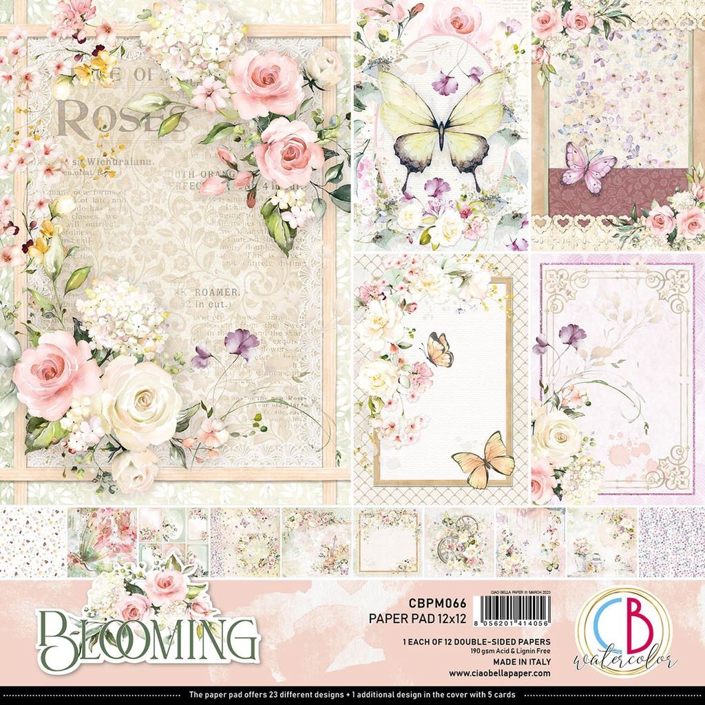 Ciao Bella Blooming 12inc x 12inc Paper Pad