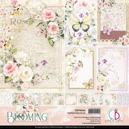 Ciao Bella Blooming 12inc x 12inc Paper Pad