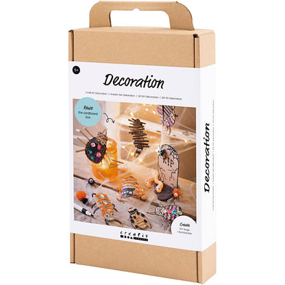 Craft Kit Decoration, Insects, worms and tombstones, assorted colours