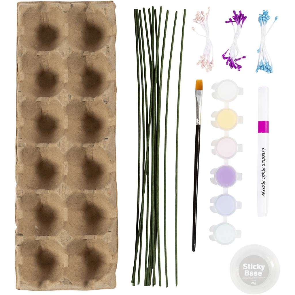 Craft Kit Decoration, Boxes, shells, key rings, pastel colours