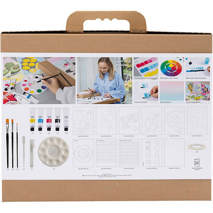 Starter Craft Kit Gouache, Paintings, assorted colours, 1 pack