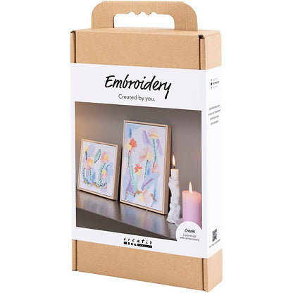 Craft Kit Embroidery, Pictures, pastel colours