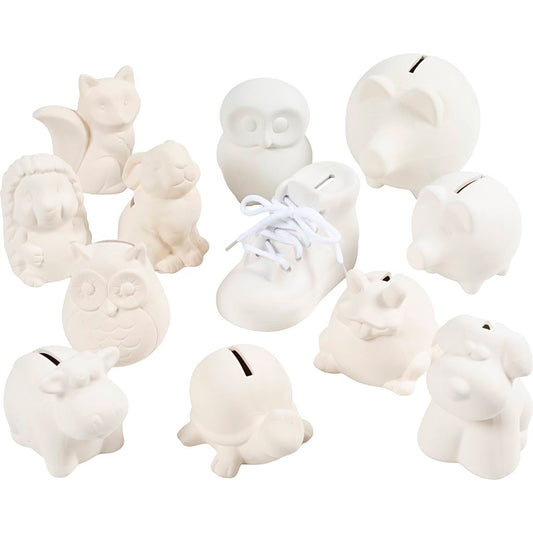 Money Boxes, white, 106 pc/ 1 pack