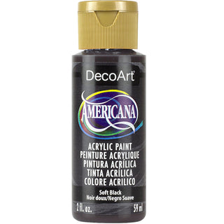 DecoArt Soft Black Americana Acrylic 2oz