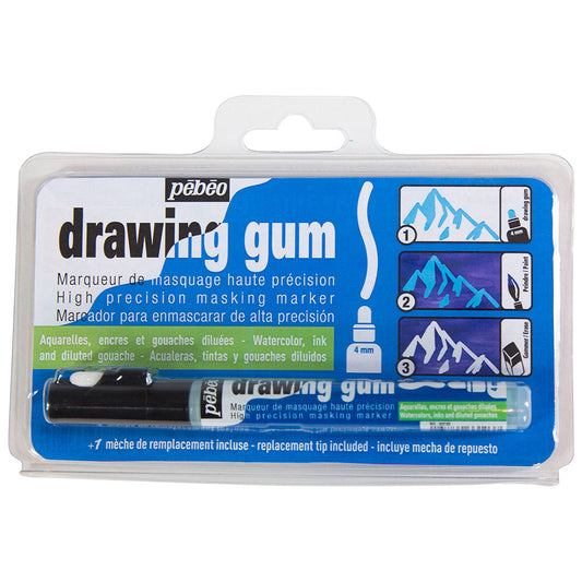 Pebeo Marker Drawing Gum Blistered Nib 4mm Round
