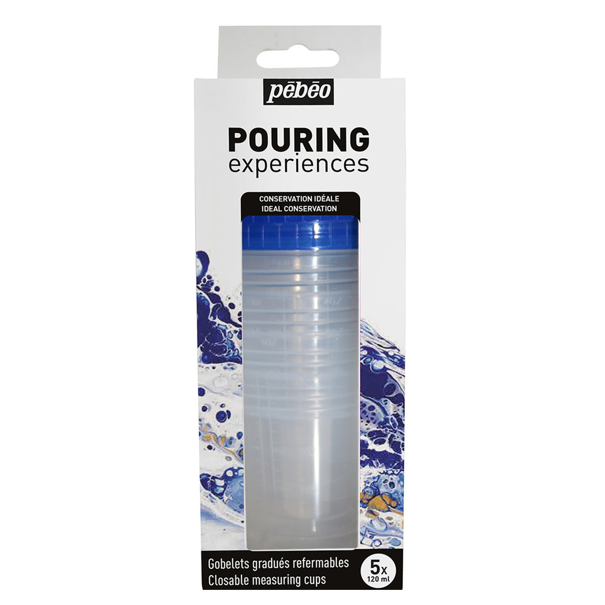 Pebeo Accessories For Pouring Experiences - Set Of 5 Measuring Cups