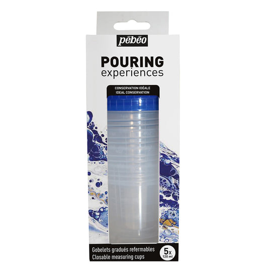 Pebeo Accessories For Pouring Experiences - Set Of 5 Measuring Cups