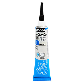 Pebeo Setacolour 3D Metal Effect - Pearl 20ml