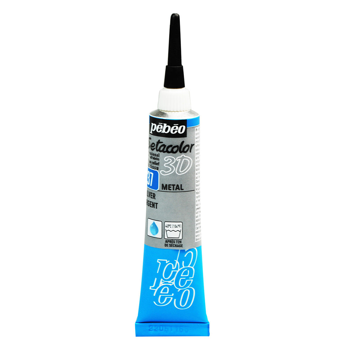 Pebeo Setacolour 3D Metal Effect - Pearl 20ml