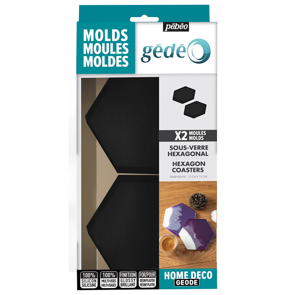 Gedeo Silicon Mould Shapes and Coaster Sets