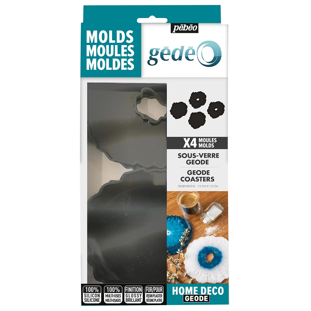 Gedeo Silicon Mould Shapes and Coaster Sets