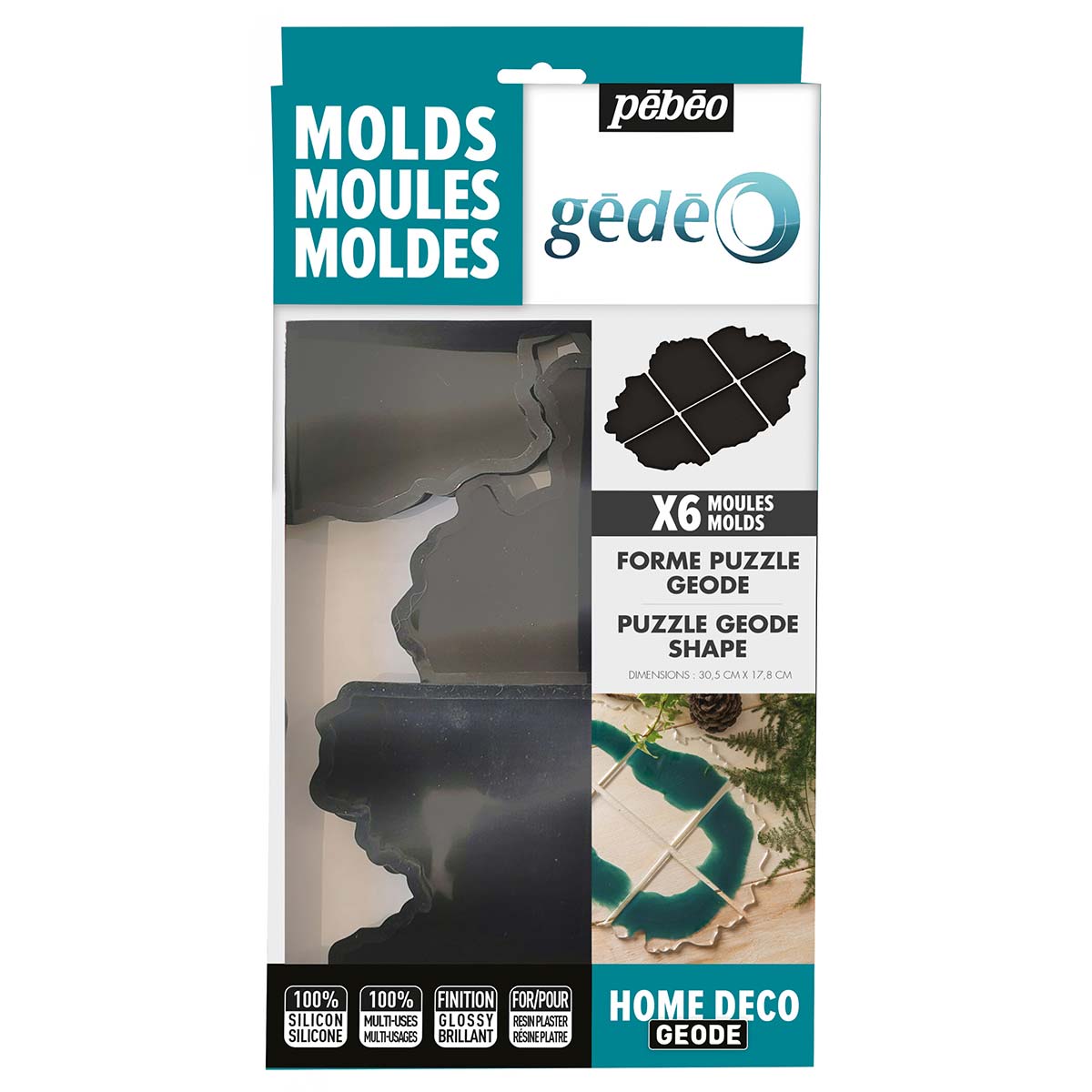 Gedeo Silicon Mould Shapes and Coaster Sets
