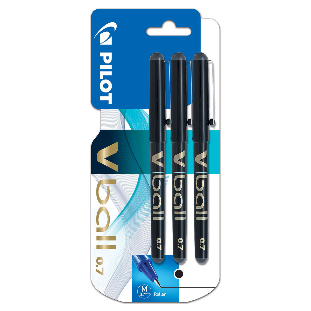 Pilot Vball 0.7  3pack Black